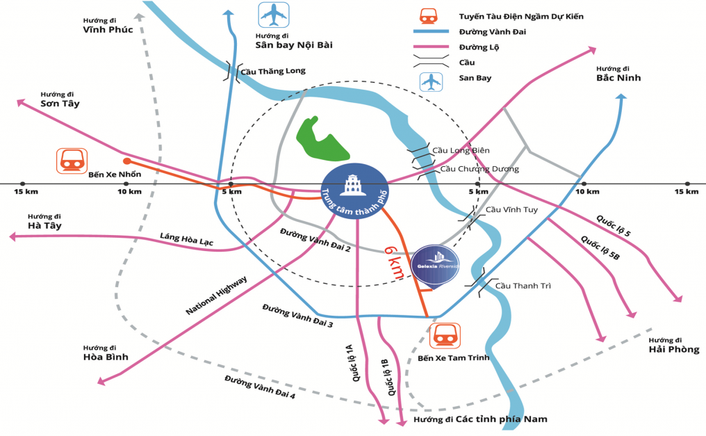 Vị trí dự án Gelexia Riverside